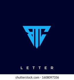 Letter Triangle Illustration Vector Template. Suitable for Creative Industry, Multimedia, entertainment, Educations, Shop, and any related business