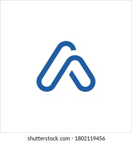 Letter A triangle Logo design