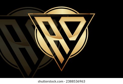 Letter A Triangle Logo Design