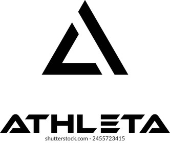 letter A triangle logo, elegant A logo letter
