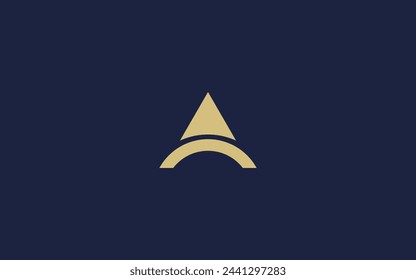 letter a triangle logo icon design vector design template inspiration