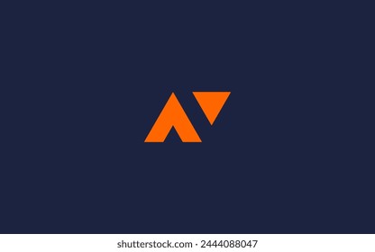 letter an with triangle logo icon design vector design template inspiration