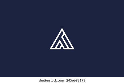 letter at with triangle logo icon design vector design template inspiration