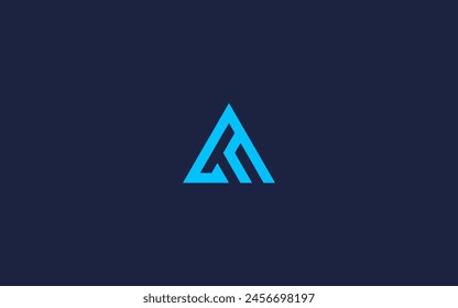 letra at con triángulo logo icono diseño Vector diseño Plantilla inspiración