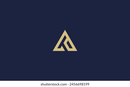 letter at with triangle logo icon design vector design template inspiration