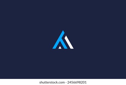 letter at with triangle logo icon design vector design template inspiration
