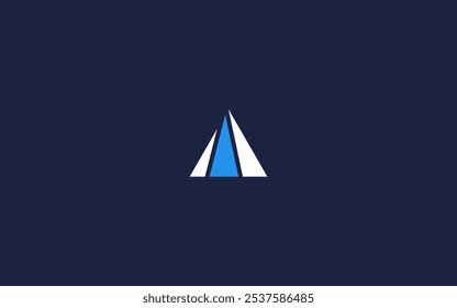 Letter a triangle logo icon design vector design template inspiration