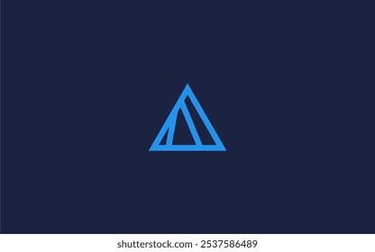 Letter a triangle logo icon design vector design template inspiration