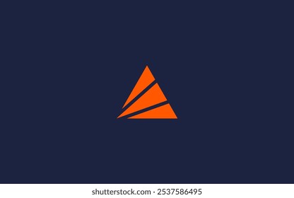 Letter a triangle logo icon design vector design template inspiration