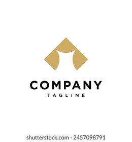 Letter A Triangle logo icon vector template.eps
