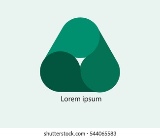 Letter A or Triangle logo vector for business