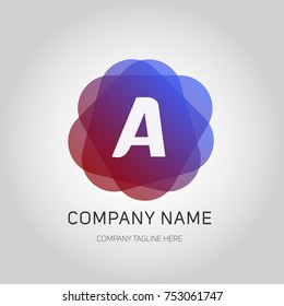 a letter triangle shape logo with modern concept