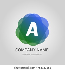 a letter triangle shape logo with modern concept