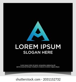 A Letter Trinity Icon Vector Logo Template Illustration Design