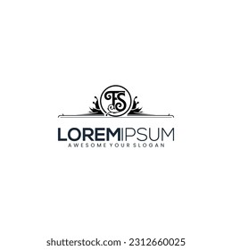 Plantilla de diseño de logotipo TS de carta. Resumen Letra inicial TS que conecta el logotipo de la gente. Forma geométrica colorida aislada en fondo blanco. Elemento de plantilla de diseño de logotipo de vectores planos.
