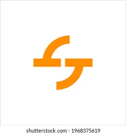 signo vectorial de diseño de logotipo TS de letra