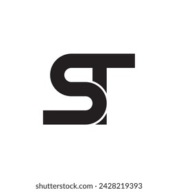 Letra TS letra logo icono diseño simple