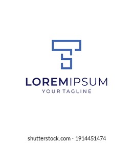 letter TS logo vector modern sophisticated simple design concepts