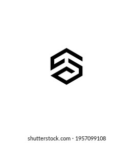 Letter TS monogram logo design vector
