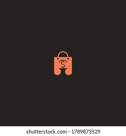 Letter TS Shop Abstract  logo icon template design in Vector illustration