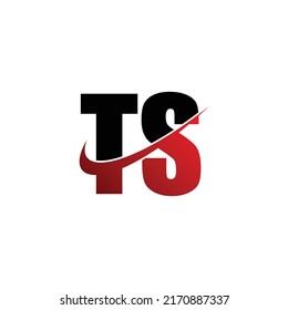 Letra TS simple vector de diseño de logotipo