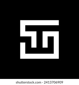 Letra TS o logotipo de monograma creativo ST