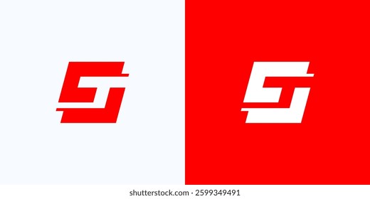 Letter TS or ST logo icon design, Initial letter ST, TS logo symbol design vector illustration template.