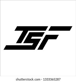 Letter Tsf Logo Inspiration Stock Vector Royalty Free