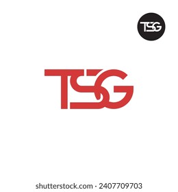 Diseño de logotipo de monograma TSG