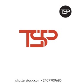 Diseño de logotipo de monograma TSP