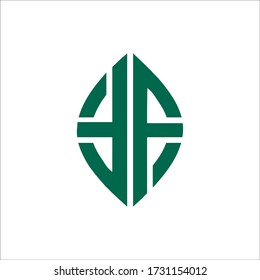 Letter TT Leaf Logo Design Template Element industrial and green business

