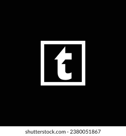 Letter TT Logo Design. Black and White Logo. Usable for Business Logos. Flat Vector Logo Design Template
