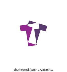 Letter TT Ne Logo Vector 