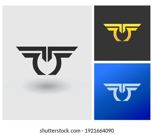 Letter TO TU logo mark design vector symbol idea