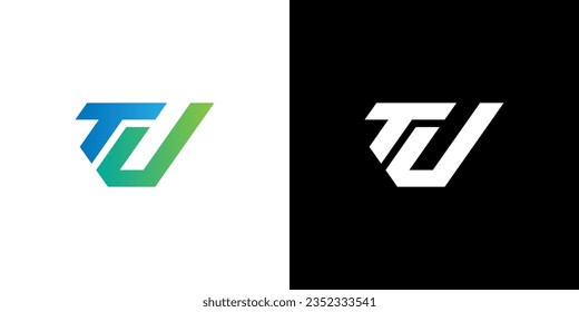 Letter TU logo, TU Monogram, Initial TU Logo, TU Logo, Icon, Vector