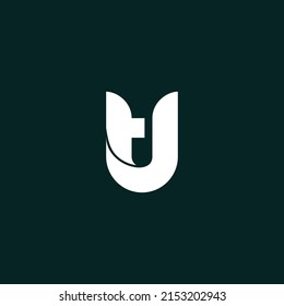 Letter TU simple logo design vector