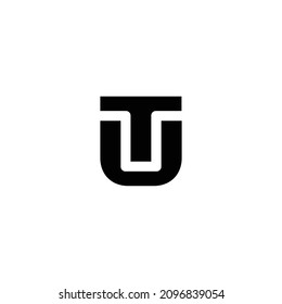 Letter TU UT Logo Design , Creative Minimal TU UT Monogram, Symbol for Business Company.