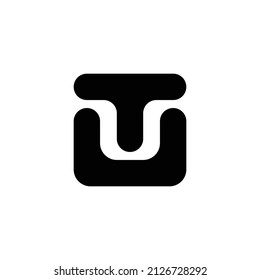 letter TU or UT logo design. modern combination of letter T and U logo design