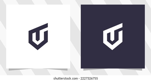 letter tu ut logo design