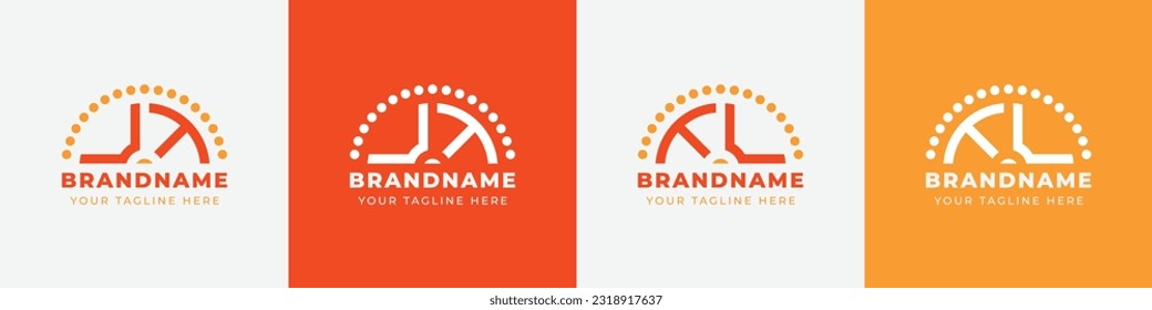 Letter TU and UT or TV and VT Sunrise  Logo Set, suitable for any business with TU, UT, TV, VT initials.