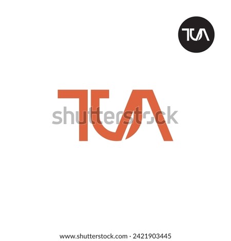 Letter TUA Monogram Logo Design