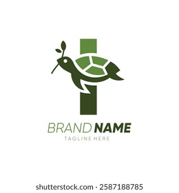 Letter I Turtle Logo Design Vector Icon Graphic Emblem Symbol Image Illustration