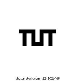 Letter TUT monogram logo design