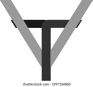 Material vectorial de diseño de logotipo de tv carta