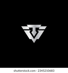Letter TV Logo Design. VT logo Icon