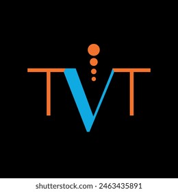 Letra TVT Monograma Logo Diseño