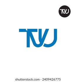 Diseño de logotipo de monograma TVU