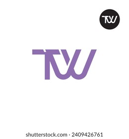 Letter TVV Monogram Logo Design