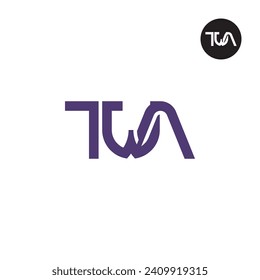 Letter TWA Monogram Logo Design