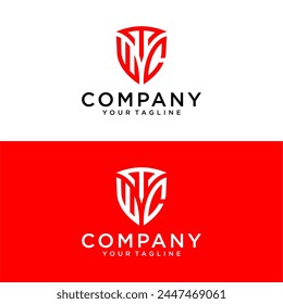 Letter TWC shield logo design.